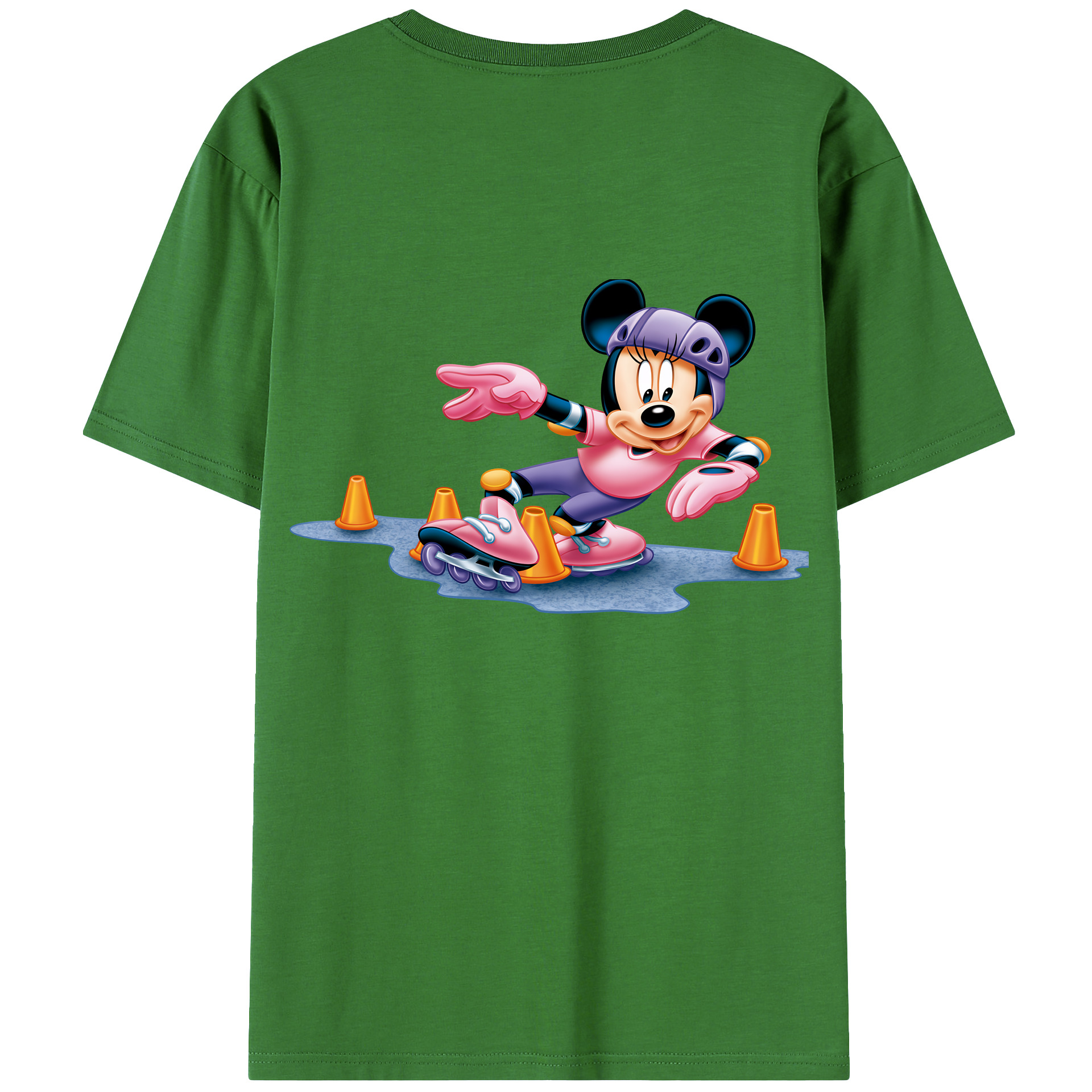 （画像用） ミッキーマウス Mickey Mouse レディース半袖Tシャツ(バックプリント)